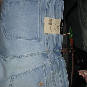 Guess Sky Blue Denim Shorts